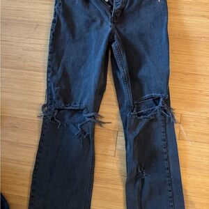 Abercrombie  Distressed Black Women Jeans